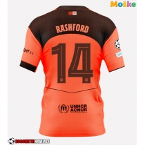 Moške Nogometnih dresov Barcelona Marcus Rashford #14 Tretji 2025-26 Kratki rokavi